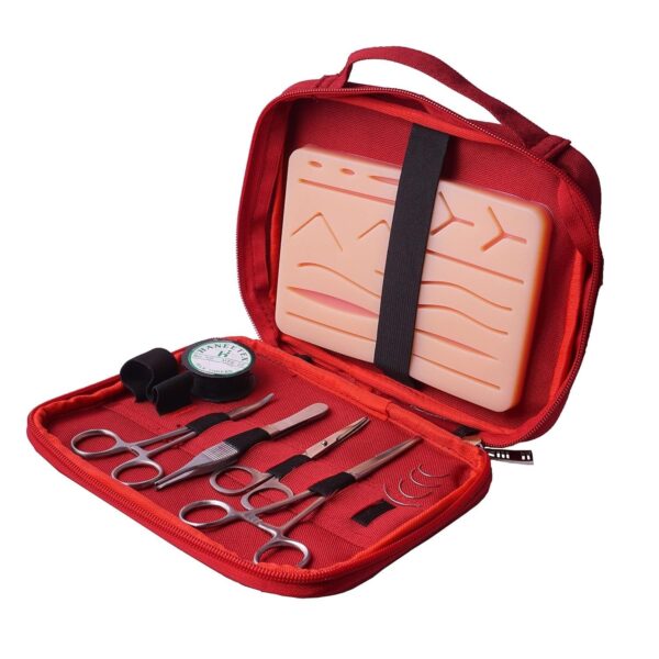 Suture Practice Kit – Realistic Silicone Pad, Surgical Tools, Portable Case – Id | eBay