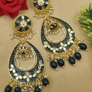 Indian Meena Kundan Latest Gift women girl Tops Earrings Jewelry Jewellery New | eBay