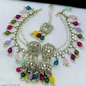 Indian Meena Kundan Latest Gift women girl Tops Earrings Jewelry Jewellery Newb | eBay