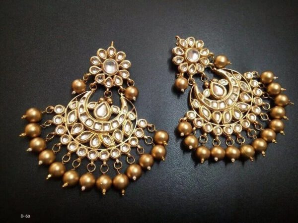 Bridal Kundan Meena Indian Wedding Jewelry Traditiona Handmad Earrings Party Seo | eBay