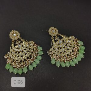 Indian Ethnic Kundan Backside Meena Bollywood Earrings Mint Ramdan Spl Jewelry | eBay