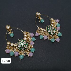 Kundan Chand bali Jhumka Jhumki Latak Earrings Tops Wedding Tradtional Jewelry | eBay