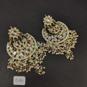 Pakistani Ethnic Kundan Backside Meena Bollywood Earrings Tops Ramdan Jewelry | eBay