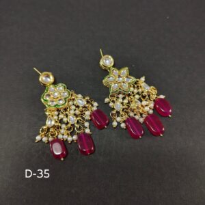 Kundan Chand bali Jhumka Jhumki Latak Earrings Tops Wedding Tradtional Jewelrya | eBay