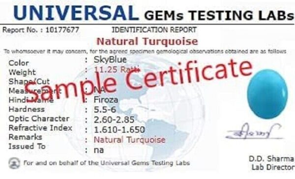 GEMS 14.25 Ratti Turquoise Stone Original Certified Firoja Firoza Gemstone Adjus | eBay