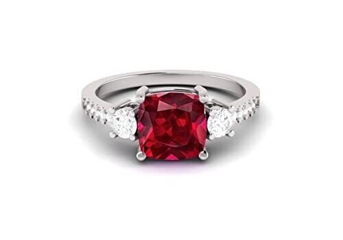 11.25 Ratti 10.50 Carat Certified Ruby Rashi Ratan Adjustable Silver Ring For Gi | eBay - الصورة 4
