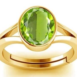 10.00 Ratti Certified Natural Green Peridot Gemstone Gold Plated Adjustable Panc | eBay