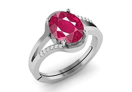 Certified 6.25 Ratti 5.45 Carat A+ Quality Natural Ruby Manik Adjustable Gemston | eBay - الصورة 4