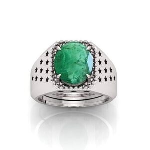 12.25 Ratti Panna Stone Original Certified Emerald Gemstone Adjustable Woman Man | eBay