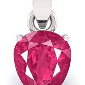 11.25 Ratti / 10.50 Carat Natural Ruby Manik Pear Shape Ashtadhatu Panchdhatu Si | eBay