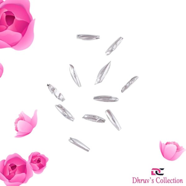 925 Pure Silver Eleven Rice/Chawal Ke Daane for Home Decor, Pooja, Gift Purpose | eBay - Image 2
