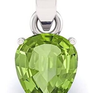 10.25 Ratti / 9.50 Carat Original Peridot Pear Shape Locket/Pendant Silver Plate | eBay