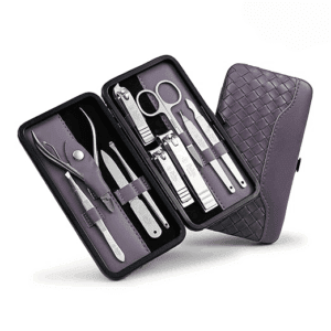 Poojavi 10-Piece Nail Cutter Set ? Premium Manicure Pedicure Kit for Women & Men with Nail Clippers, Nail Filer, and Grooming Tools | Ideal Gift Item for Men &Women