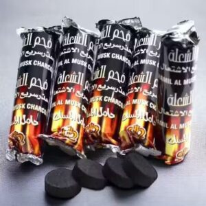 Poojavi Premium Quality Magic Charcoal Hamil Brand for dhoop and bakhoor, 50 Coals (Pack OF 5 Packets