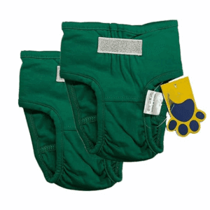 Poojavi Cotton Dog Diapers | Stretchable Comfortable Washable and Reusable (XXL, Green Combo)