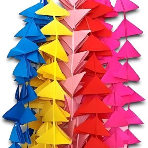 10 Pcs Decorative Triangle Toran,Triangle Cloth Garlands 4Ft. Hanging for Mehndi, Haldi, Wedding,Pongal,Festive Backdrops