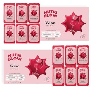 Poojavi NATURAL'S Advanced Pro Formula Wine Facial Cleanup Kit With Goodness Of Red Grape Extracts, Blemish Free, All Type of Skin Solution for men & women, 60 gm ( Pack of 2 )