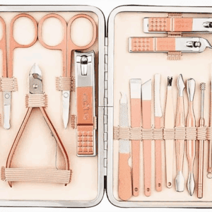Poojavi Manicure Kit, pedicure tools for feet, Nail Clipper, Manicure Pedicure kit for women and Men, 18 Pieces,Perfect Gifts for Women and Men (Essentials | 23C)