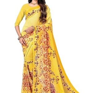 Prints Women's Fancy Georgette Floral Printed Saree