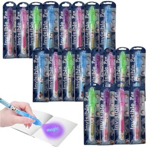 Poojavi Popper 20 Pcs Invisible Ink Magic Pen with UV Light as Birthday Return Gifts or Kids | Fun Magic Toy