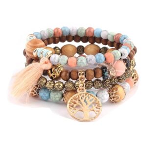Latest Stylish Boho Bohemian Bangle Bracelet for Women and Girls (rrsd16146b)
