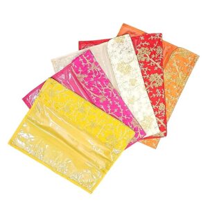 Non Woven Hand embroidery Single Saree Cover | Saree Bag for Storage |Sari bags for storage| Saree Packing Covers for Wedding Gifts Pack of 5
