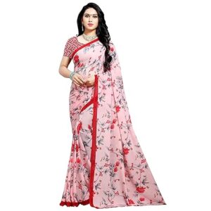 Women's Other Georgette Saree With Blouse