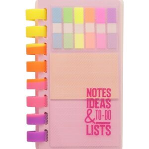 Notebook Diary with Sticky Notes & Page Markers ? 80 Ruled Pages, 80 GSM ? Soft Wiro Bound for Smooth Writing ? Note Keeper for School, College & Office Use