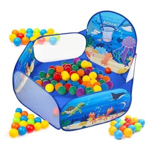 Kid Aquatic Ball Pool, Ball Pit Structure (with 30 Balls) Multicolour