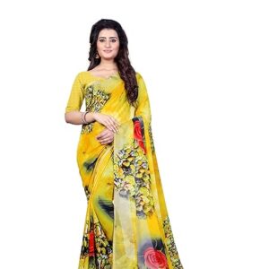 Sarees Georgette with Blouse Piece Saree