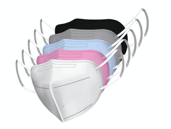 Unisex N95 (Pack of 5) Ear Loop Style Protective Face Mask 5 layered filtration with genuine Melt Blown and Hot Air Cotton Layers (Regular)