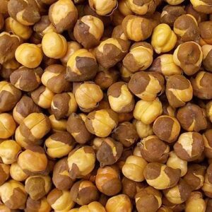 ORGANIC & PURITY OF NATURE Meenakshi Spices - Roasted Chana Whole With Skin | Bhuna Chana | Roasted Chickpeas 1 Kg