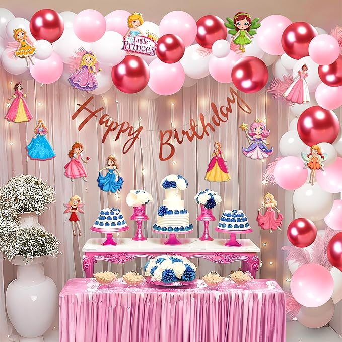 Theamed Party Decoration items kit Birthday, Bride Propz Balloons Banner Stage Decration help stuff 0