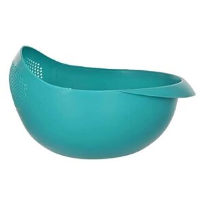 Food Strainer Colander, Fruit Basket, Pasta Strainer, Vegetable Strainer, Kitchen Sieve, Washing Bowl, Unbreakable, (Color May Vary), Plastic - 11.3 x 18 x 24.1 Centimeters