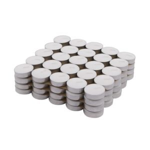 Wax Tealight Candles (Set of 100, Unscented)