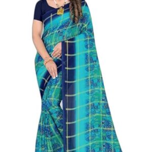 Polka Print Bollywood Georgette Saree