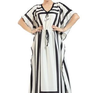 Poojavi Women's- Kaftan/Nighty/Maxi/Gown/Nightdress/Nightwear Serena Fabric