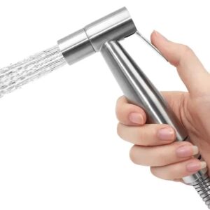 Stainless Steel Heavy Duty Jet Spray Gun/Health Faucet for Toilet,1pc Gun Only, Brushed Finish