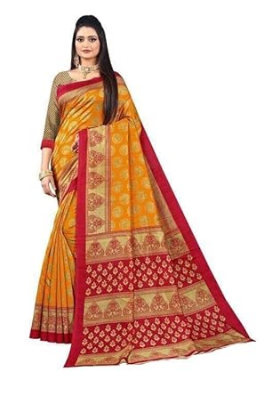 Prints Women's Fancy Mysore Printed Art Silk Saree