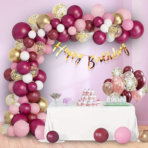 Theamed Party Decoration items kit Birthday, Bride Propz Balloons Banner Stage Decration help stuff 3