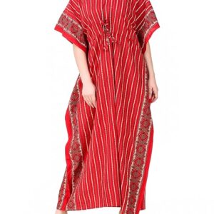 Poojavi Cotton Maxi Adjustable Regular Nightdress