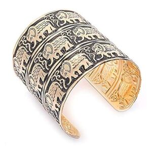 women Gold Plated Jewelry Cuff Bracelet Bangles for Women and Girls