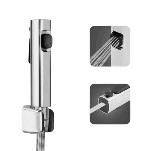 Water Saving Health Faucet with Hose | Jet Spray Pipe for Toilet | 2 Flow Modes | Chrome Finish