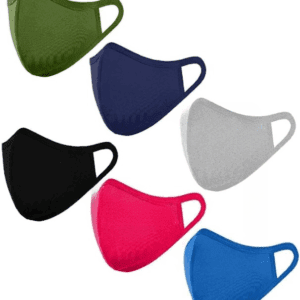 RACE Cotton Reuseable Face Mask (Multicolour, Pack of 6, Without Valve) for Unisex