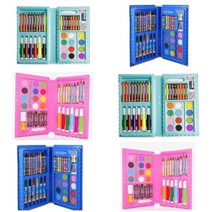 Poojavi Pack Of 6 Colouring Kits | Best Birthday Return Gifts For Kids Party. For Age 3 4 5 6 7 + Years Old | Each Kit Has 42 Pieces. Return Gifts For Boys And Girls In Bulk,Ink Color-Multicolor