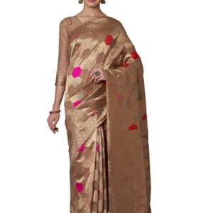 Pure Fancy Kanjivaram Jacquard Silk Saree Banarasi Silk Saree Rich Pallu Design Woven Jacquard Trendy Special Occassion Wear With Unstitched Blouse Piece Trendy Sari