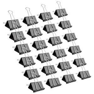 1/4-inch (32mm) Paper Holding Binder Clips Paper Clips for Notes Letter, Papers Binder Clamps use Office, Home, School, Institutions, Paper Holding Capacity Files Organized and Secure