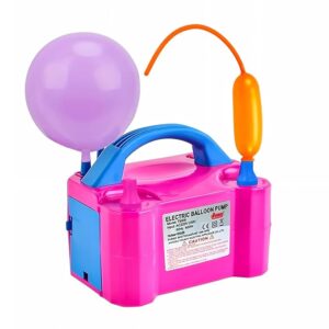 220V 600W Dual Nozzle Electric Air Balloon Pump Machine - Pack of 1 Electric Balloon Pump Machine | Balloon Blower Machine | Balloon Pumper | Balloon Inflator Pump Electric (Pink)