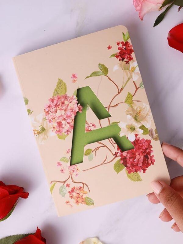 A Premium Soft Bound Notebook Diary for Girls and Women (B6, 80 GSM, 192 Ruled Pages) Floral Design