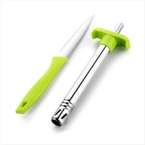 Stainless Steel Kitchen Gas Lighter with Free Kitchen Knife for Kitchen Use Restaurants Metal Gas Stove Lighter Regular Size Easy Grip
